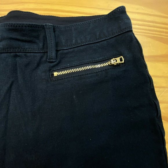 Chico's Jeans Women's Size 0.5 Black So Slimming Ankle Gold Zippered Pockets - Picture 11 of 12